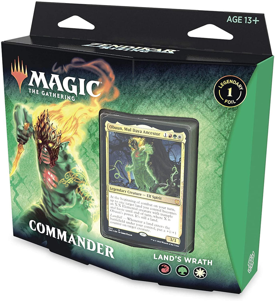 Magic the Gathering: Zendikar Rising Land's Wrath Commander Deck (Pre Order)