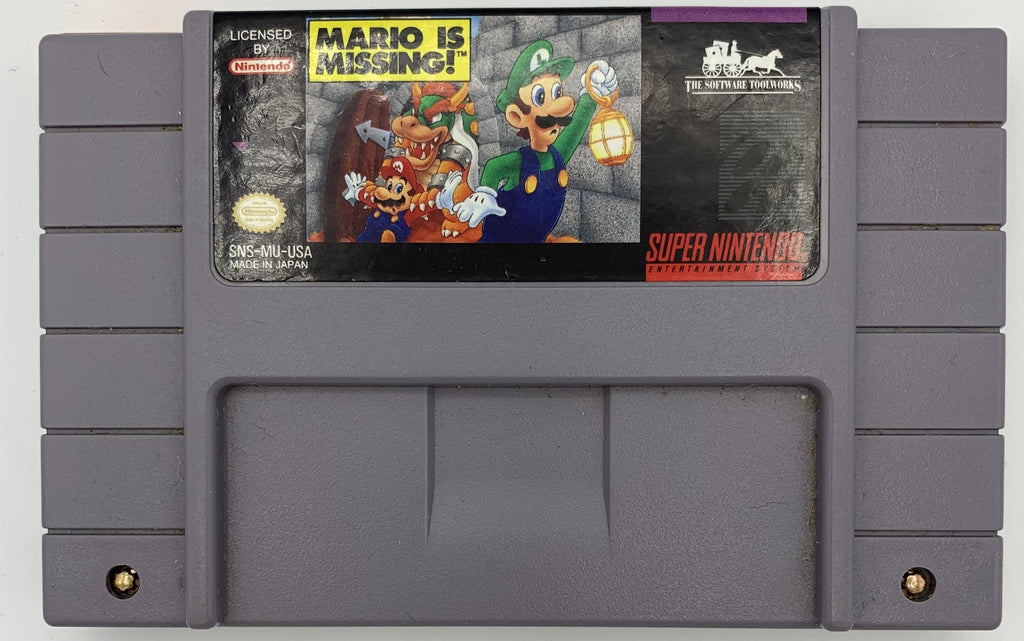 Mario is Missing for the Super Nintendo (SNES) (Loose Game)
