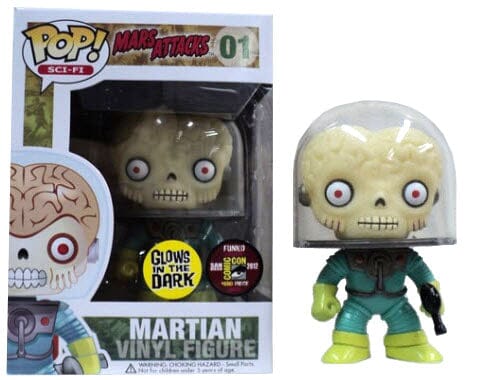 Mars Attacks Martian (Glow) Exclusive Funko Pop! #01 (480 PCS)