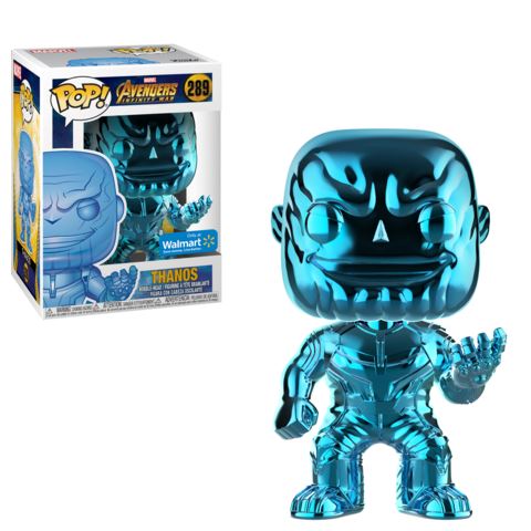 Marvel Avengers Infinity War Thanos Blue Chrome Exclusive Funko Pop! #289