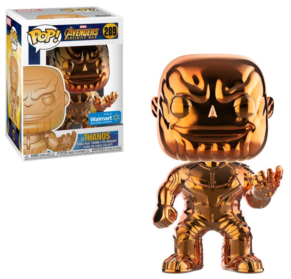 Marvel Avengers Infinity War Thanos Orange Chrome Exclusive Funko Pop! #289
