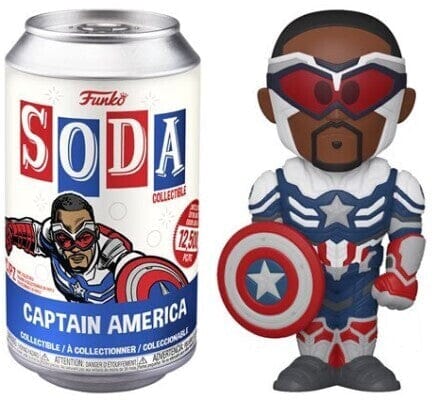 Marvel Captain America (Sam Wilson) Funko Vinyl Soda (Opened Can)