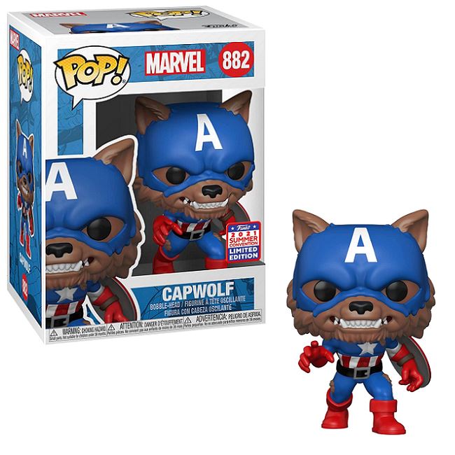Marvel Capwolf Summer Convention Exclusive Funko Pop! #882
