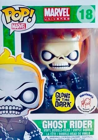 Marvel Ghost Rider Glow in the Dark Exclusive Funko Pop! #18