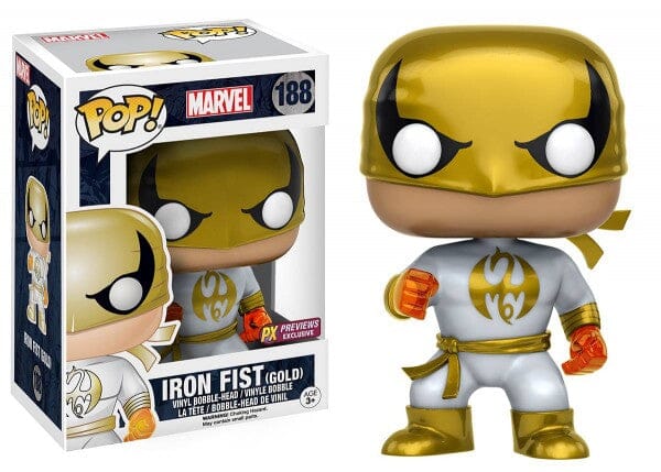 Marvel Iron Fist (Gold0 Exclusive Funko Pop! #188