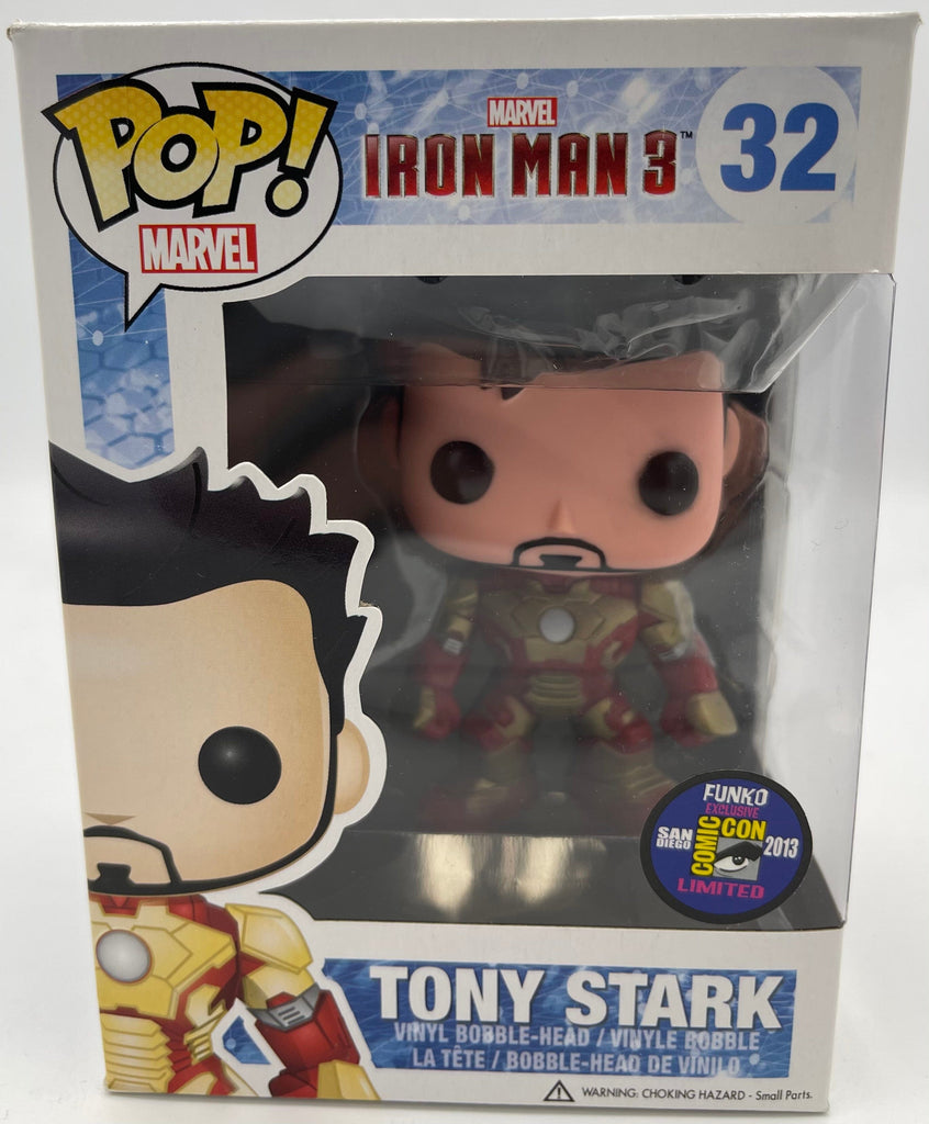 Marvel Iron Man 3 Tony Stark SDCC Exclusive Funko Pop! #32 (Shelf Wear)