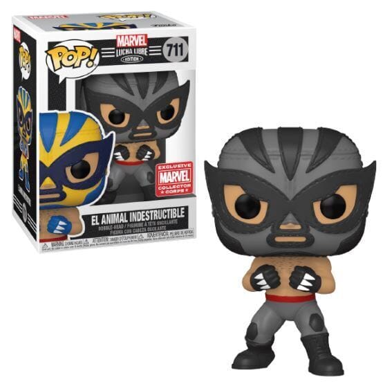 Funko Pop! Marvel Luchadores Libre El Animal Indestructible (Gray) #711