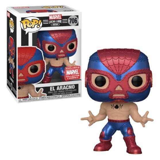 Funko Pop! Marvel Luchadores Libre El Aracno (Metallic) Exclusive #706
