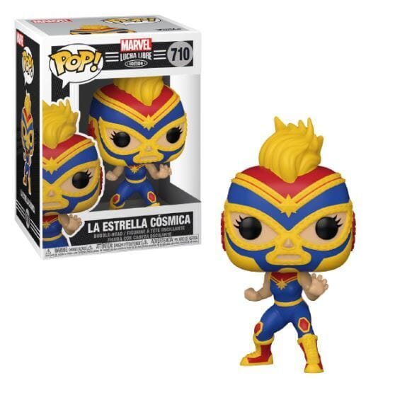 Marvel Luchadores Libre La Estrella Cosmica (Captain Marvel) Funko Pop! #710