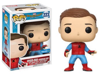 Marvel Spider-Man Homemade Suit Unmasked Walmart Exclusive Funko Pop! #223
