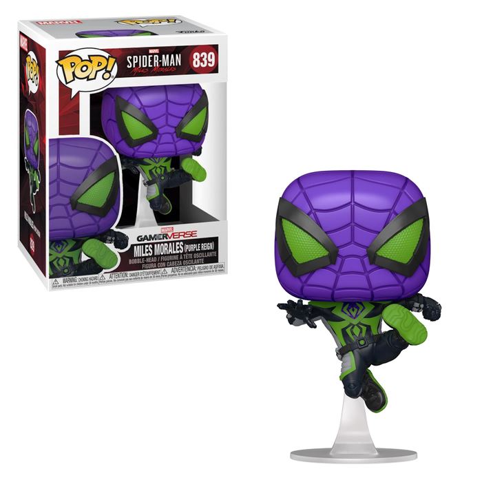 Marvel Spider-Man Miles Morales (Purple Reign Suit) Funko Pop! #839