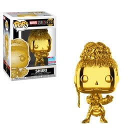 Marvel The Black Panther Shuri Gold Chrome Fall Exclusive Funko Pop! #393