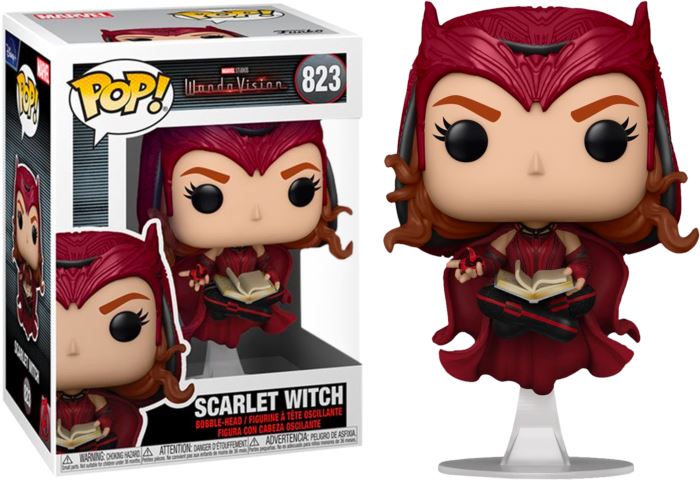 Marvel WandaVision Scarlet Witch (Darkhold Book) Funko Pop! #823