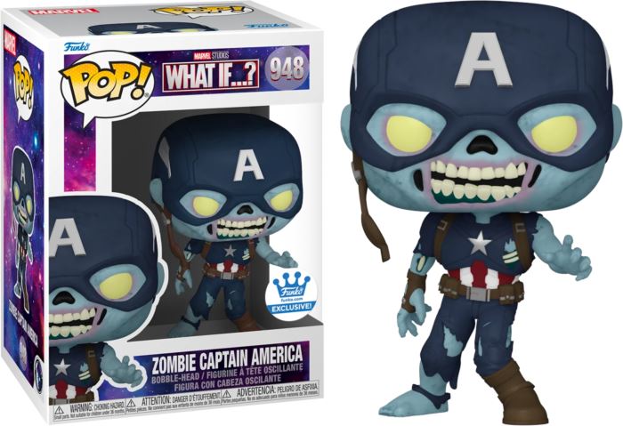 Marvel What If Zombie Captain America Exclusive Funko Pop! #948