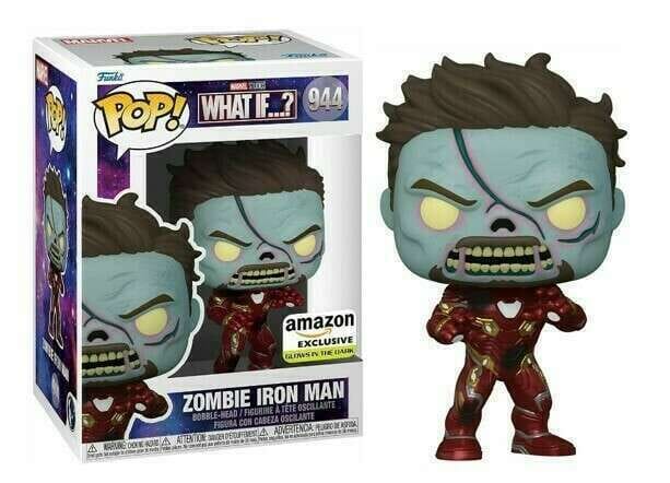 Marvel What If? Zombie Iron Man Glow In The Dark GID Exclusive Funko Pop! #944