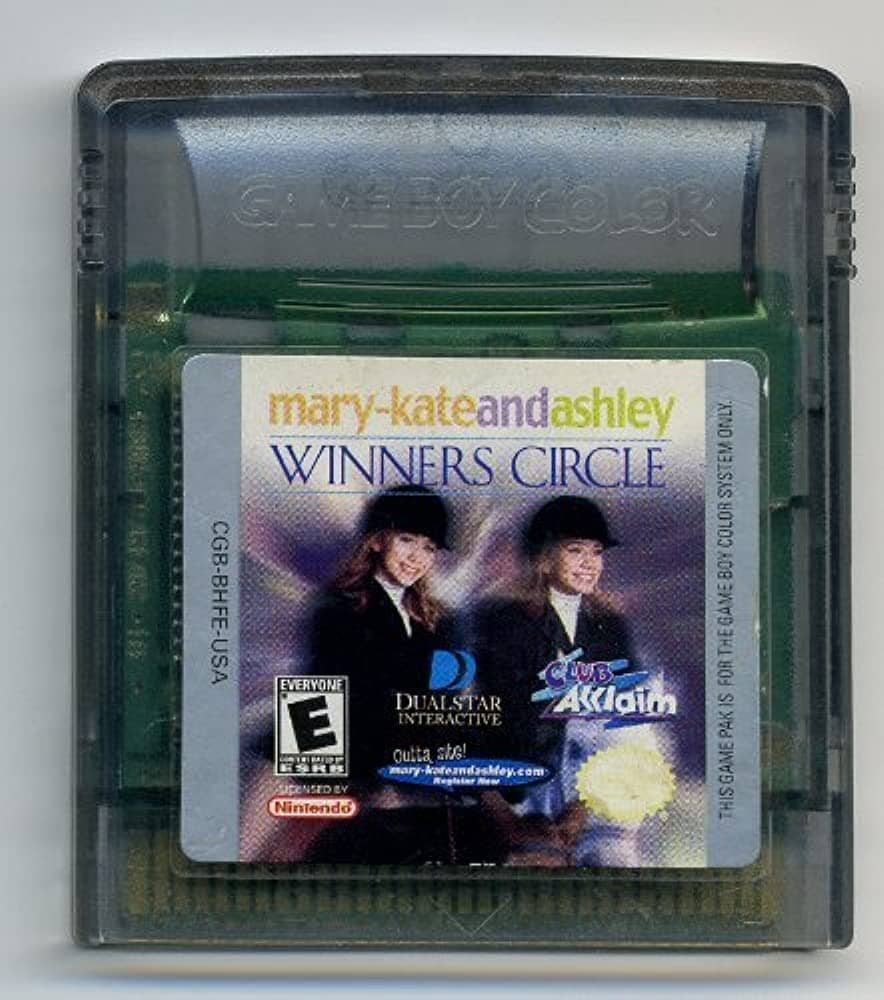 Mary-Kate and Ashley Winner's Circle for the Nintendo Gameboy Color (GBC) (Loose Game)