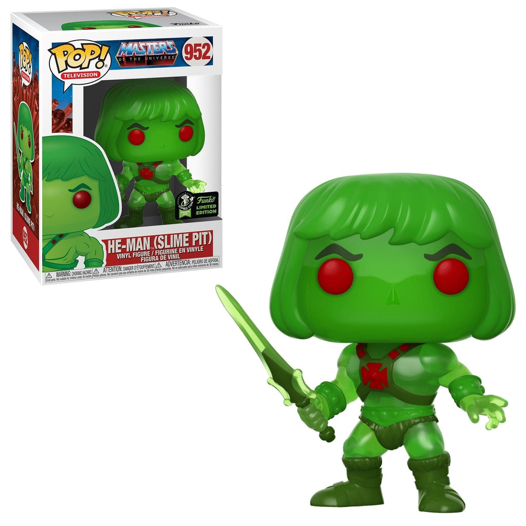 Masters of the Universe He-Man Slime Pit ECCC (Official Sticker) Exclusive Funko Pop! #952