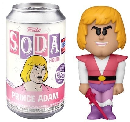 Masters of the Universe Prince Adam Summer Convention Exclusive Funko Vinyl Soda (Opened Can)