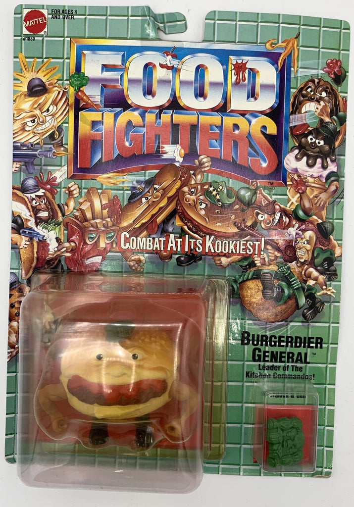 Mattel Food Fighters Burgerdier General Vintage Action Figure Action Figure Mattel 