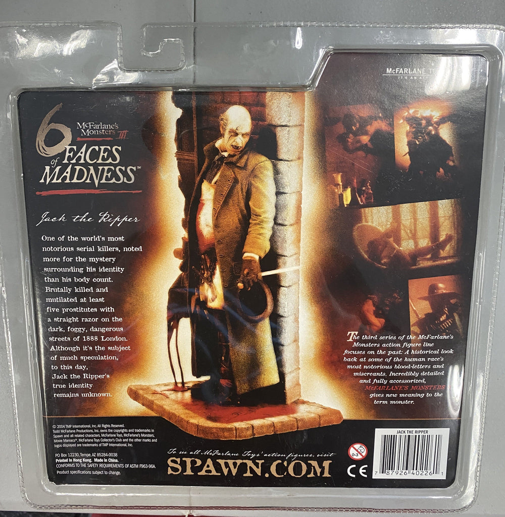 Mcfarlane 6 Faces of Madness Full Set of Six Action Figures Billy the Kid, Atilla the Hun, Vlad the Impaler, Jack the Ripper, Elizabeth Bathory, Rasputin Action Figure Mcfarlane 