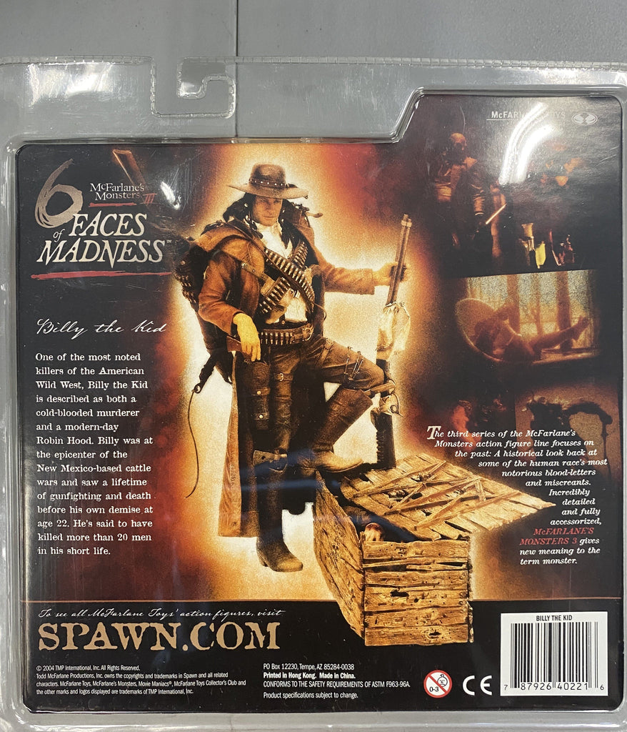Mcfarlane 6 Faces of Madness Full Set of Six Action Figures Billy the Kid, Atilla the Hun, Vlad the Impaler, Jack the Ripper, Elizabeth Bathory, Rasputin Action Figure Mcfarlane 