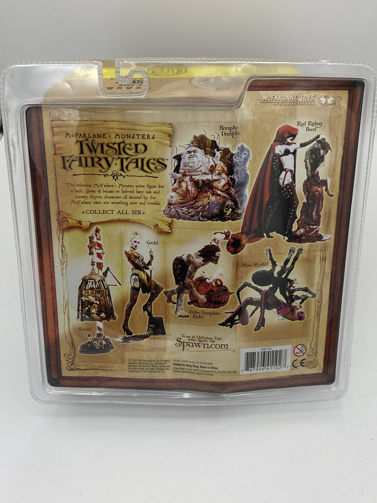 Mcfarlane Monsters Twisted Fairy Tales Full Set of Six Action Figures (Peter Pumpkin Eater) (Miss Muffet) (Hansel) (Gretel) (Red Riding Hood) (Humpty Dumpty) Action Figure Mcfarlane 