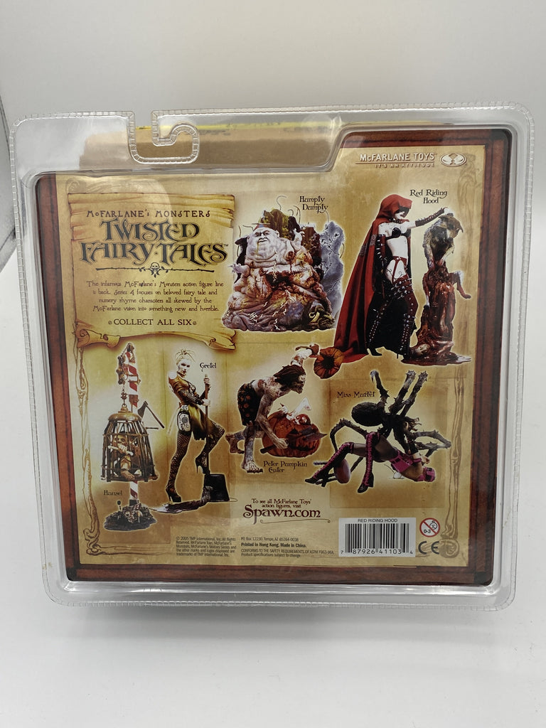 Mcfarlane Monsters Twisted Fairy Tales Full Set of Six Action Figures (Peter Pumpkin Eater) (Miss Muffet) (Hansel) (Gretel) (Red Riding Hood) (Humpty Dumpty) Action Figure Mcfarlane 