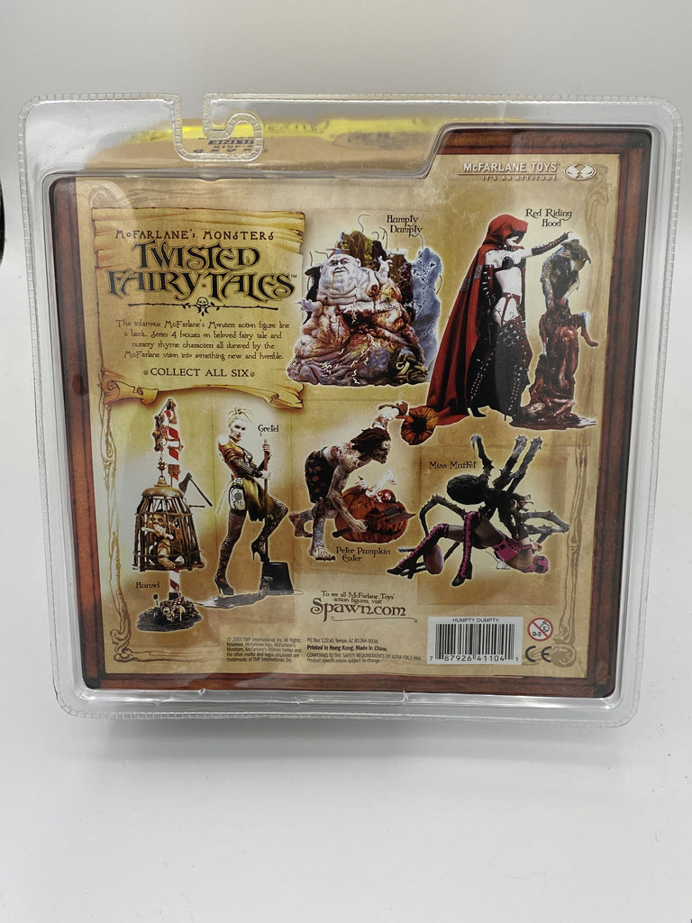 Mcfarlane Monsters Twisted Fairy Tales Full Set of Six Action Figures (Peter Pumpkin Eater) (Miss Muffet) (Hansel) (Gretel) (Red Riding Hood) (Humpty Dumpty) Action Figure Mcfarlane 