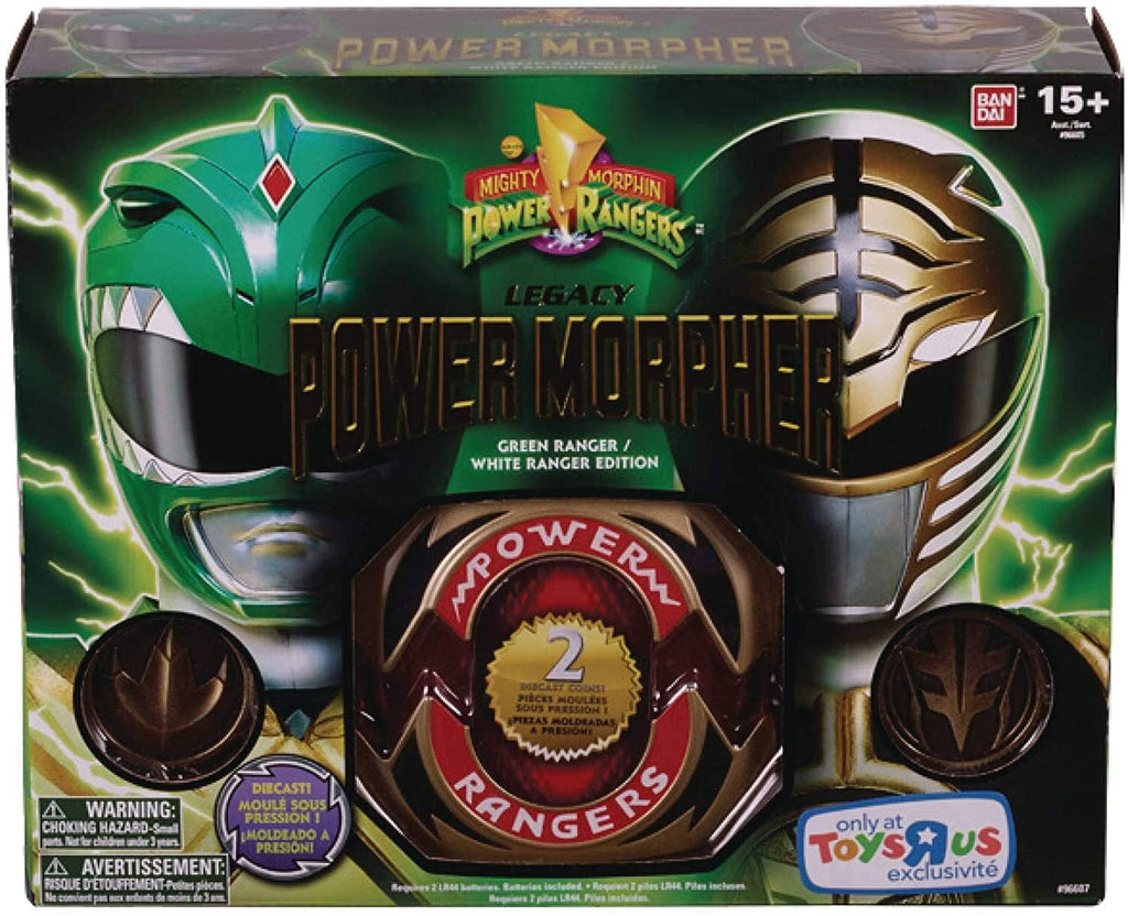 Mighty Morphin Power Rangers Legacy Power Morpher White / Green Ranger Version