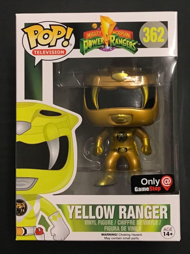 Mighty Morphin Power Rangers Yellow Ranger (Gold) Exclusive Funko Pop! #362