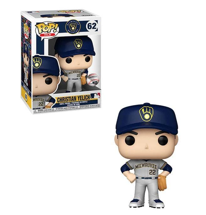 MLB Milwaukee Brewers Christian Yelich (Away Jersey) Funko Pop! #62