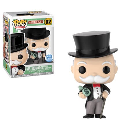 Monopoly Mr. Monopoly with Money Bag Exclusive Funko Pop! #02 Funko 