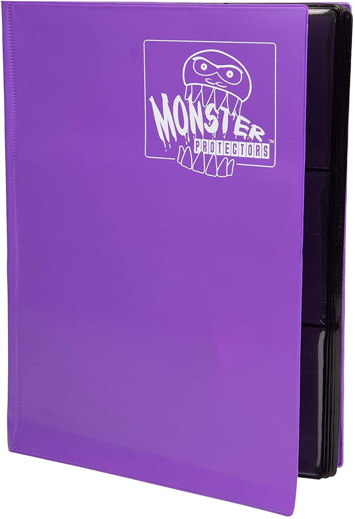 Monster Binder 9 Pocket Side Loading Matte Purple