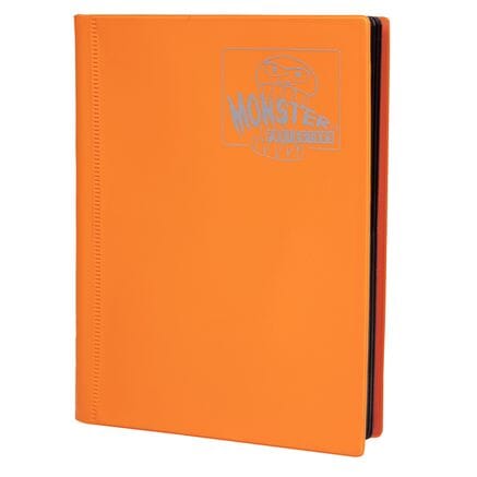Monster Binder 9 Pocket Side Loading Matte Sunflower Orange