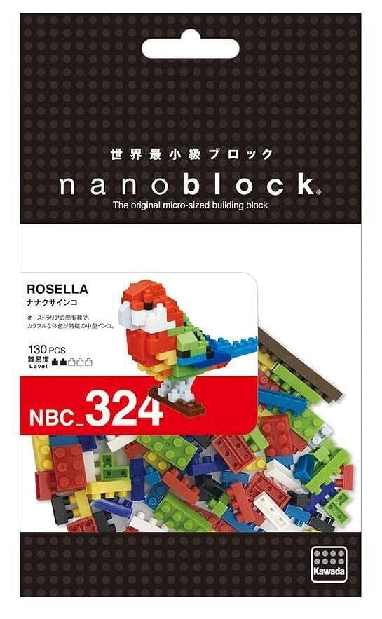 Nanoblock Animal Collection Rosella (130 PCS)