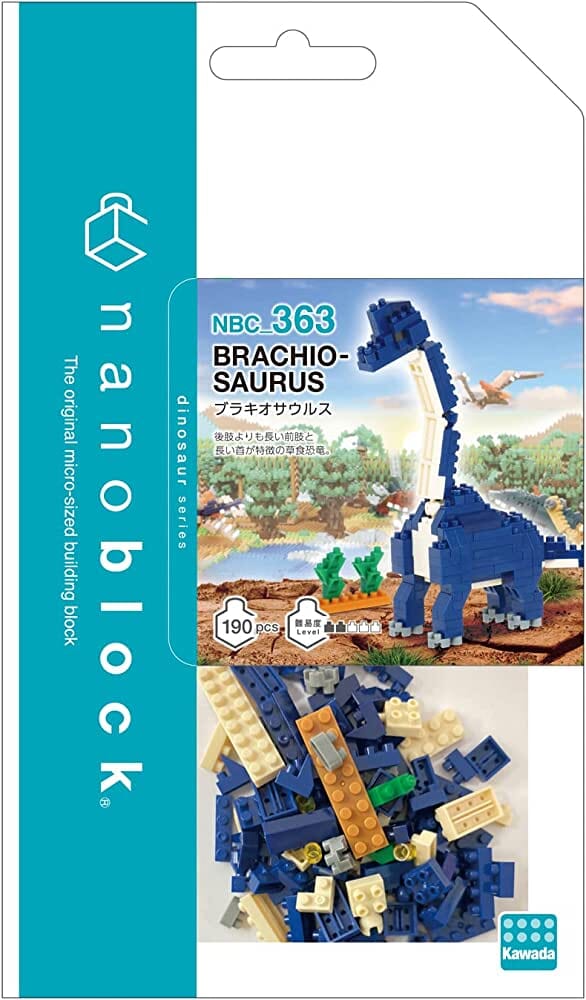 Nanoblock Brachiosaurus Dinosaur Series #363 (190 PCS)