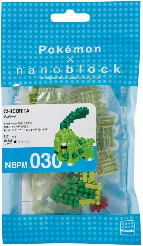 Nanoblock Pokemon Chikorita (90 PCS)