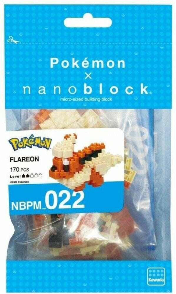Nanoblock Pokemon Flareon (170 PCS)