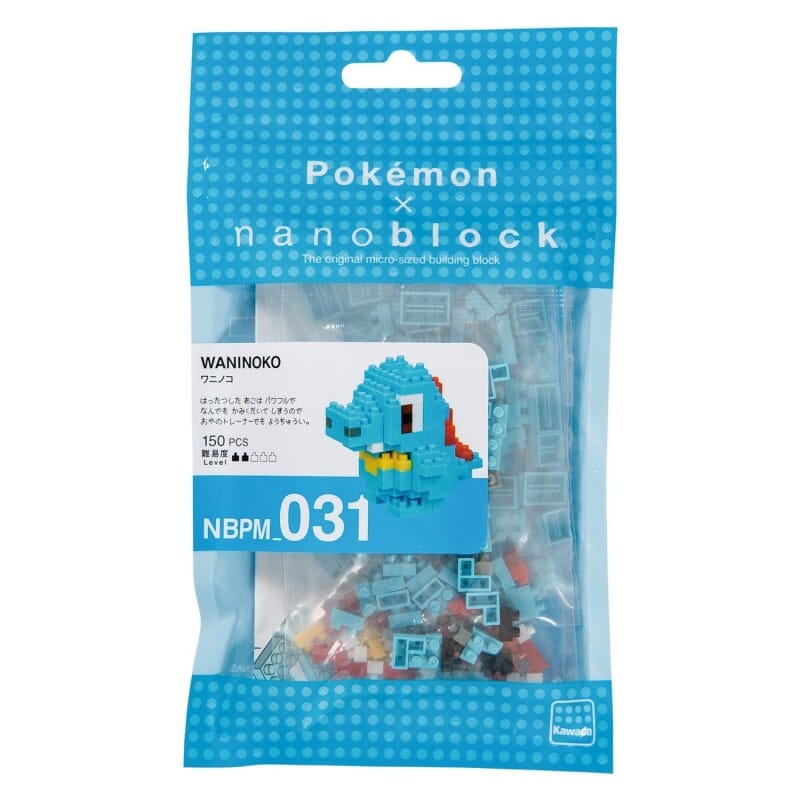 Nanoblock Pokemon Series Totodile Bluefin 