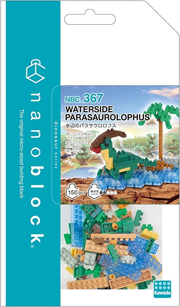 Nanoblock Waterside Parasaurolophus Dinosaur Series #367 (150 PCS)