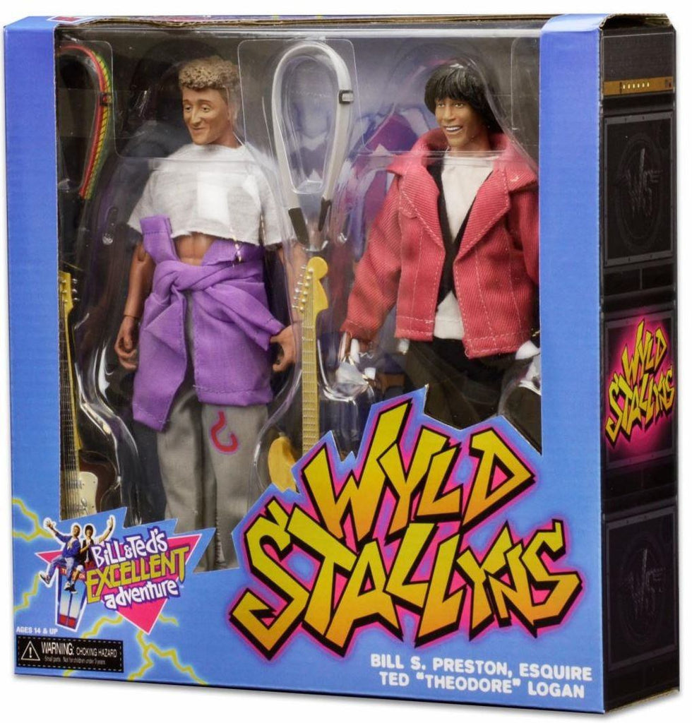 Neca Bill and Ted’s Excellent Adventure 8 Inch Clothed Bill and Ted Wyld Stallyns 2 Pack Figure