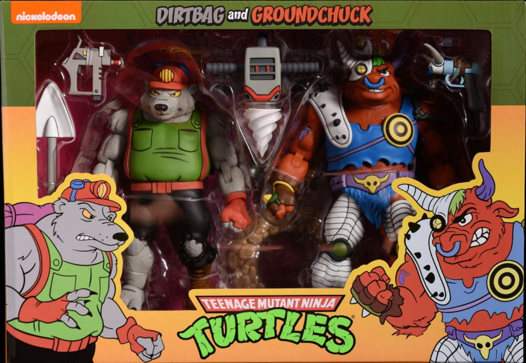 Neca Dirtbag & Groundchuck Teenage Mutant Ninja Turtles (TMNT) 7 Inch Action Figure 2 Pack