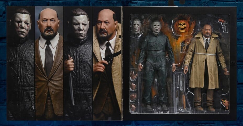 (In Stock) Neca Halloween 2 Ultimate Michael Myers & Dr. Loomis 2 Pack 7