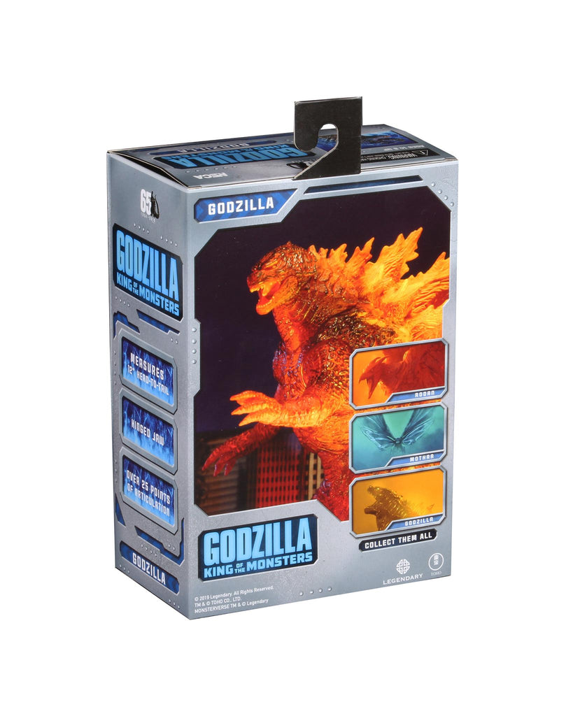 godzilla king of the monsters burning godzilla NECA King of the Monsters Burning Godzilla Head-to-Tail Exclusive Action Figure