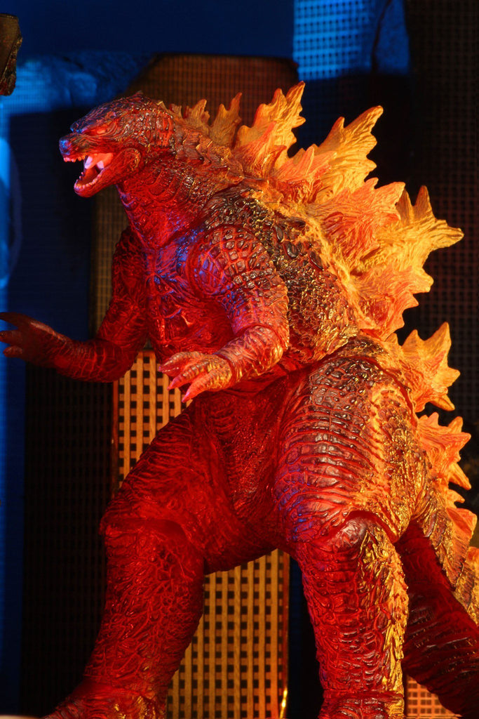godzilla king of the monsters burning godzilla NECA King of the Monsters Burning Godzilla Head-to-Tail Exclusive Action Figure