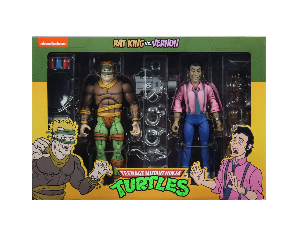 Neca Rat King and Vernon Teenage Mutant Ninja Turtles (TMNT) 7 Inch Action Figure 2 Pack