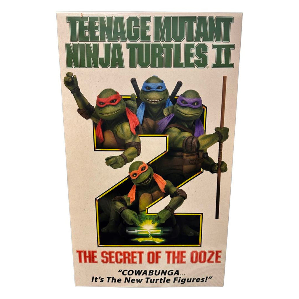 Neca Teenage Mutant Ninja Turtles II Secret of the Ooze 4 Pack VHS Exclusive Package 7