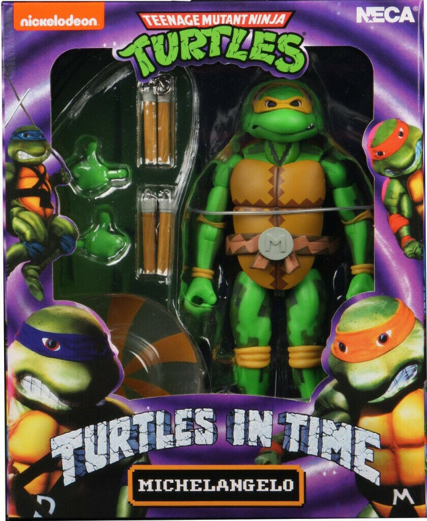 NECA Teenage Mutant Ninja Turtles In Time (TMNT) Michelangelo 7