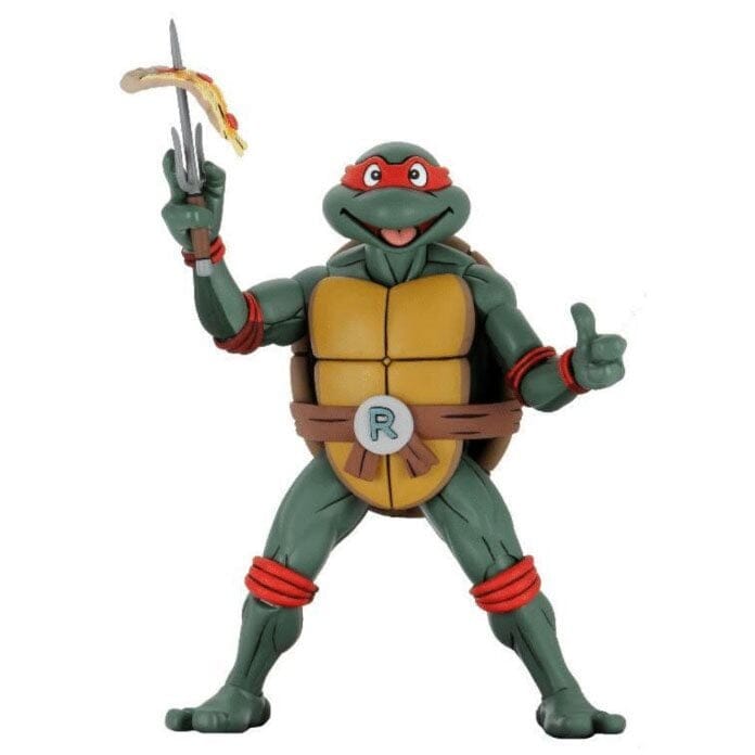 NECA Teenage Mutant Ninja Turtles (TMNT) Cartoon 1/4 Scale Action Figure Raphael 