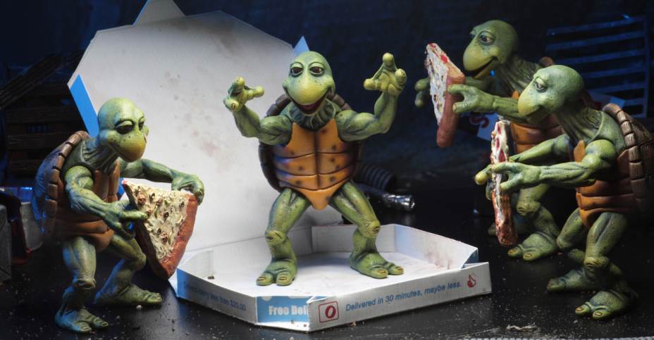 NECA Teenage Mutant Ninja Turtles (TMNT) Movie Baby Turtles 1/4 Scale 4 Pack